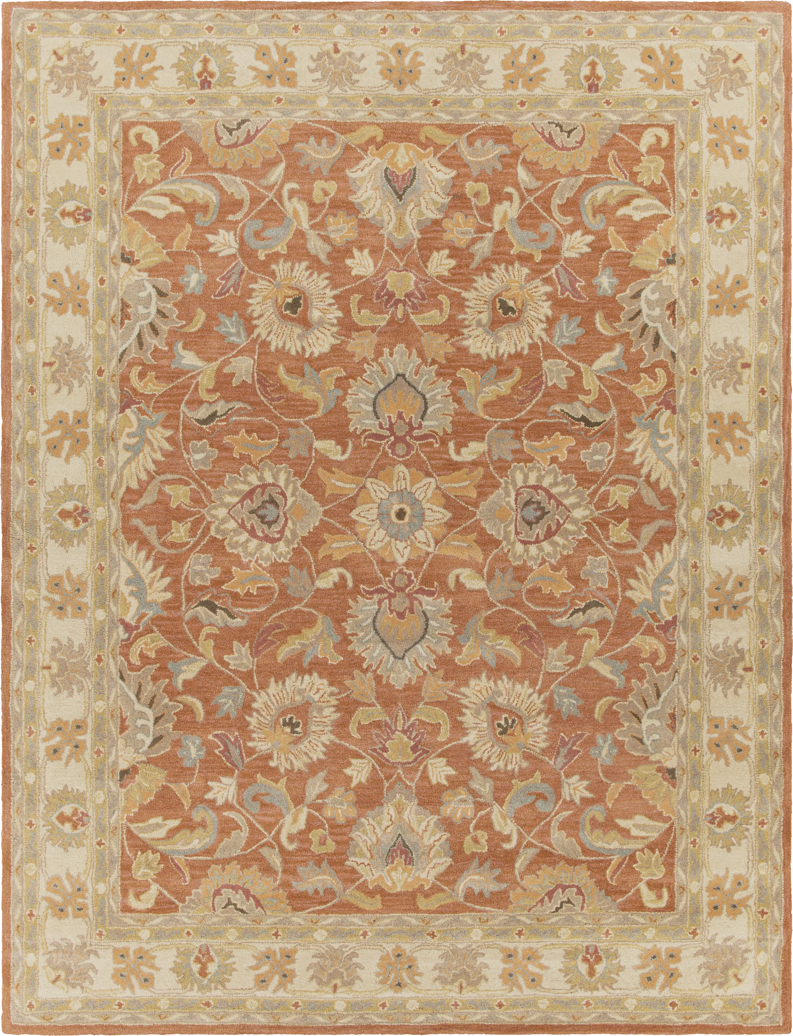 Belinera Orange 7'6 x 9'6 Rug - Thumbnail - Image 1