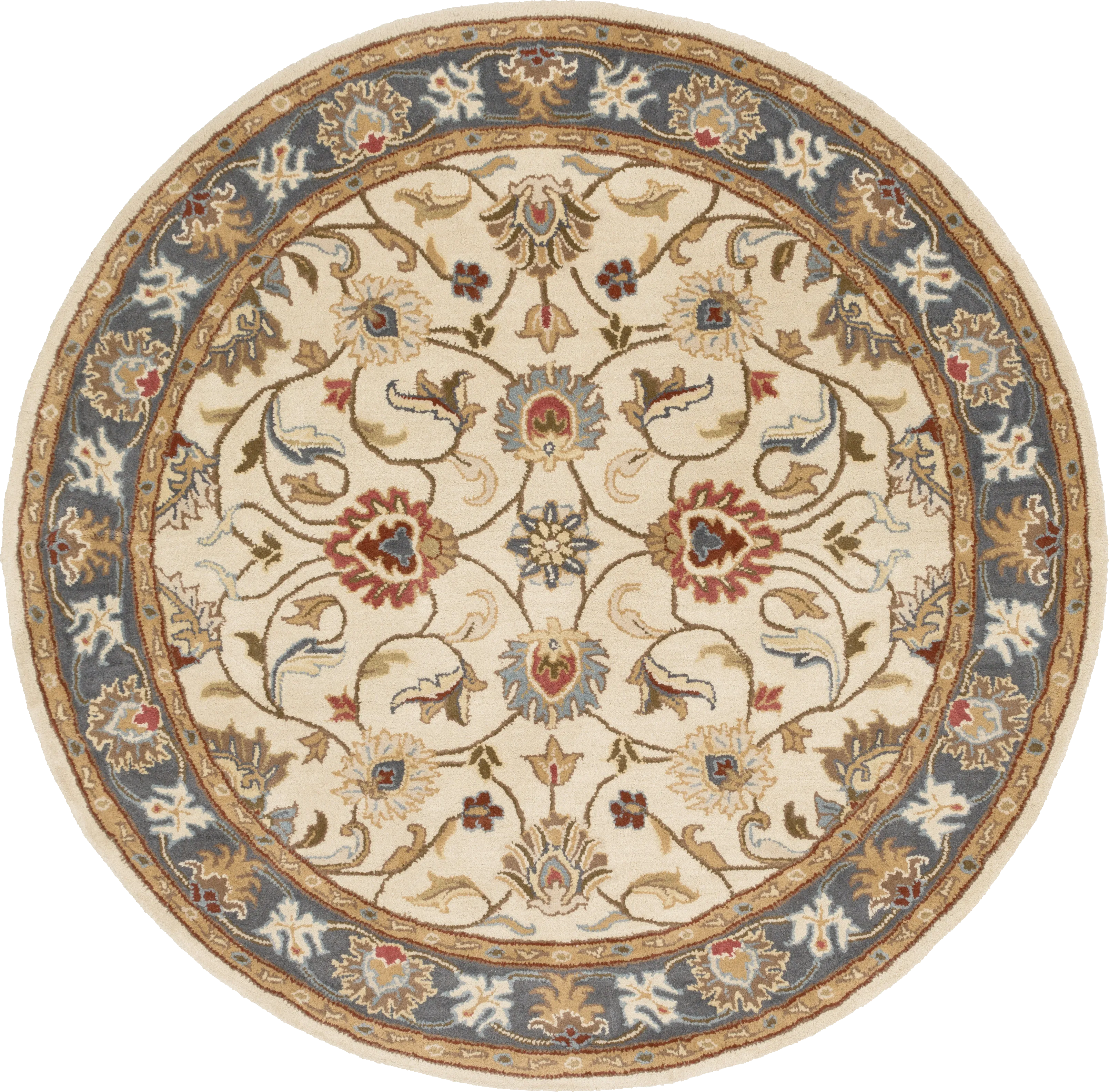 Belinera Beige 4' Round Rug - Thumbnail - Image 1