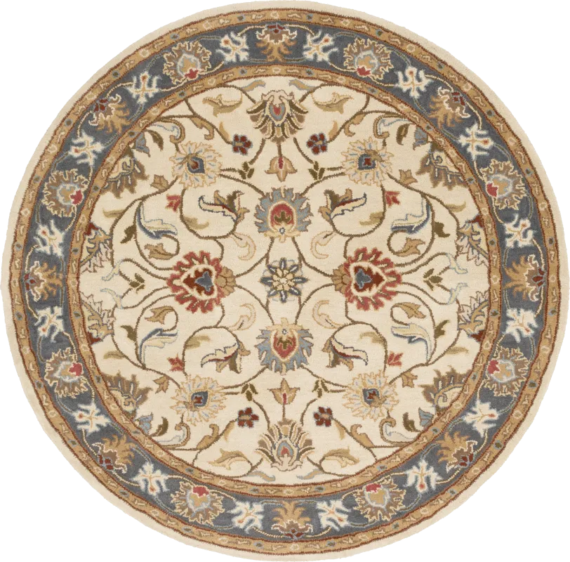 Belinera Beige 6' Round Rug