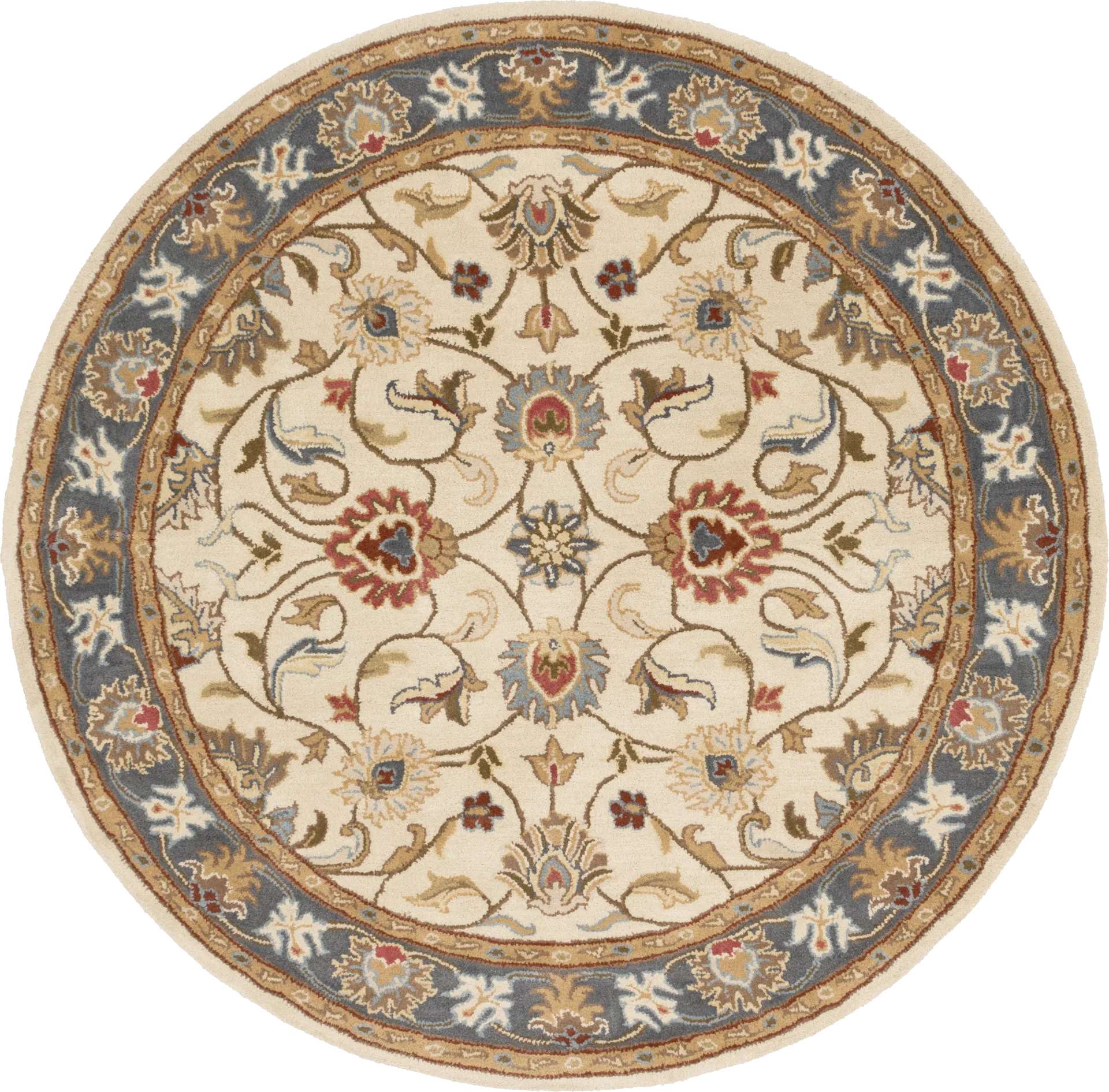 Belinera Beige 6' Round Rug - Image 1