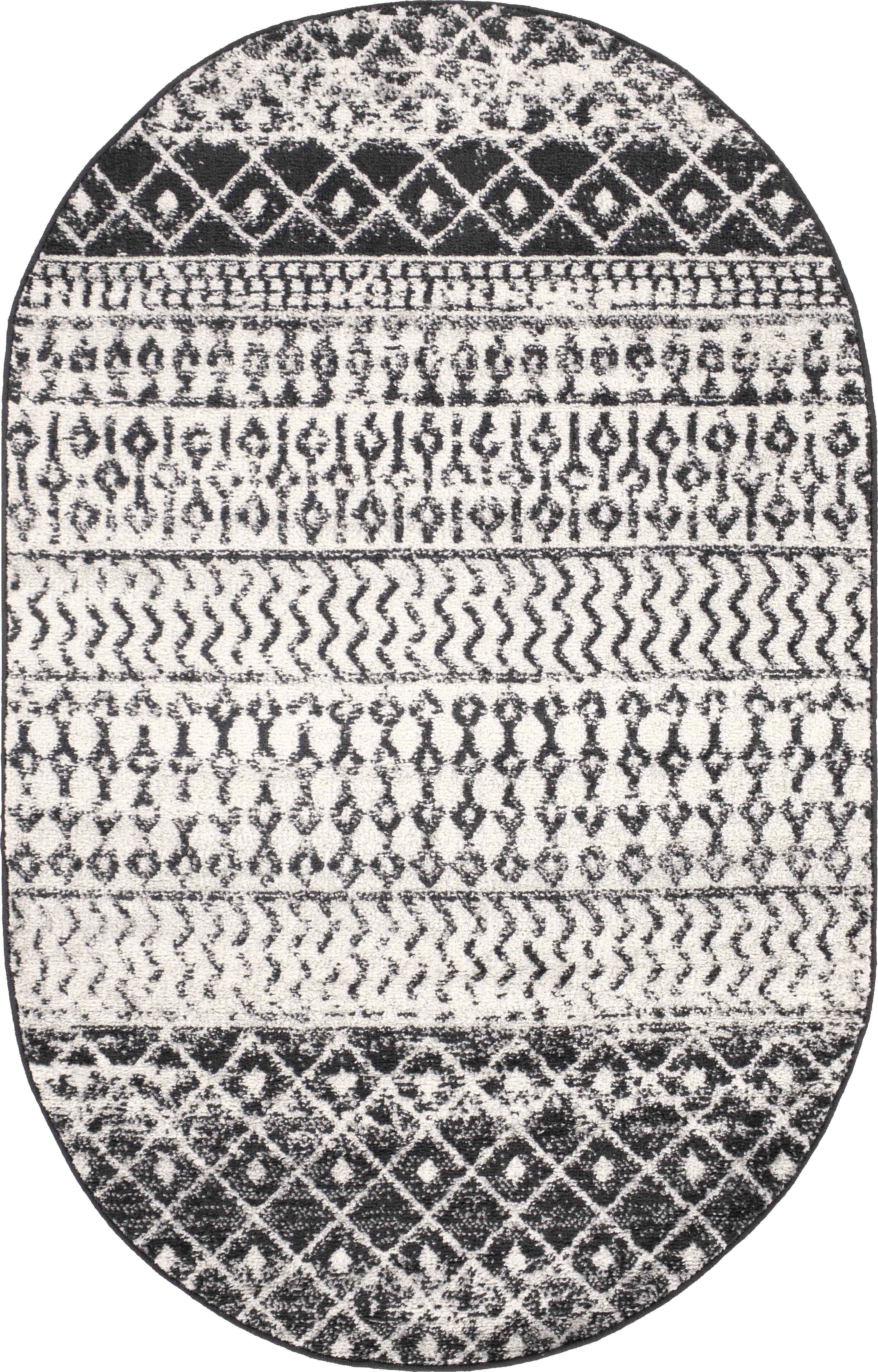 Chelsina I Gray 3' x 5' Oval Rug - Thumbnail - Image 1
