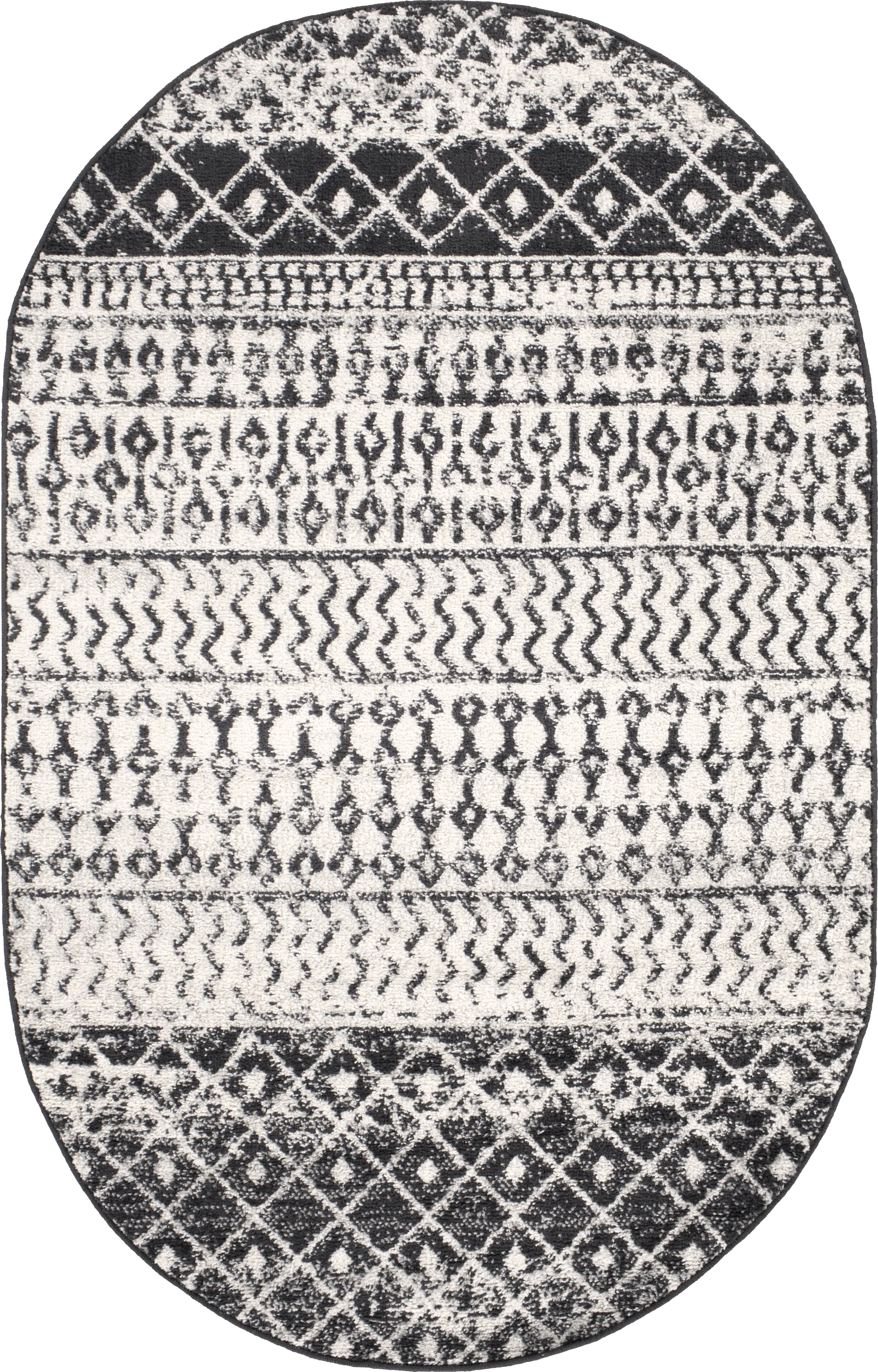 Chelsina I Gray 3' x 5' Oval Rug - Image 1