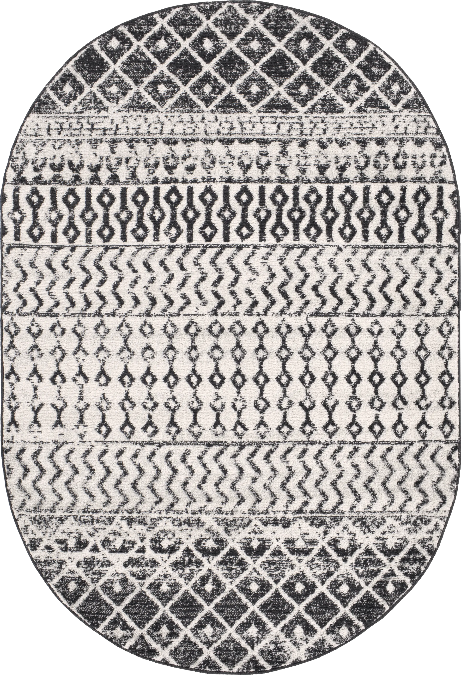 Chelsina I Gray 4' x 6' Oval Rug - Image 1