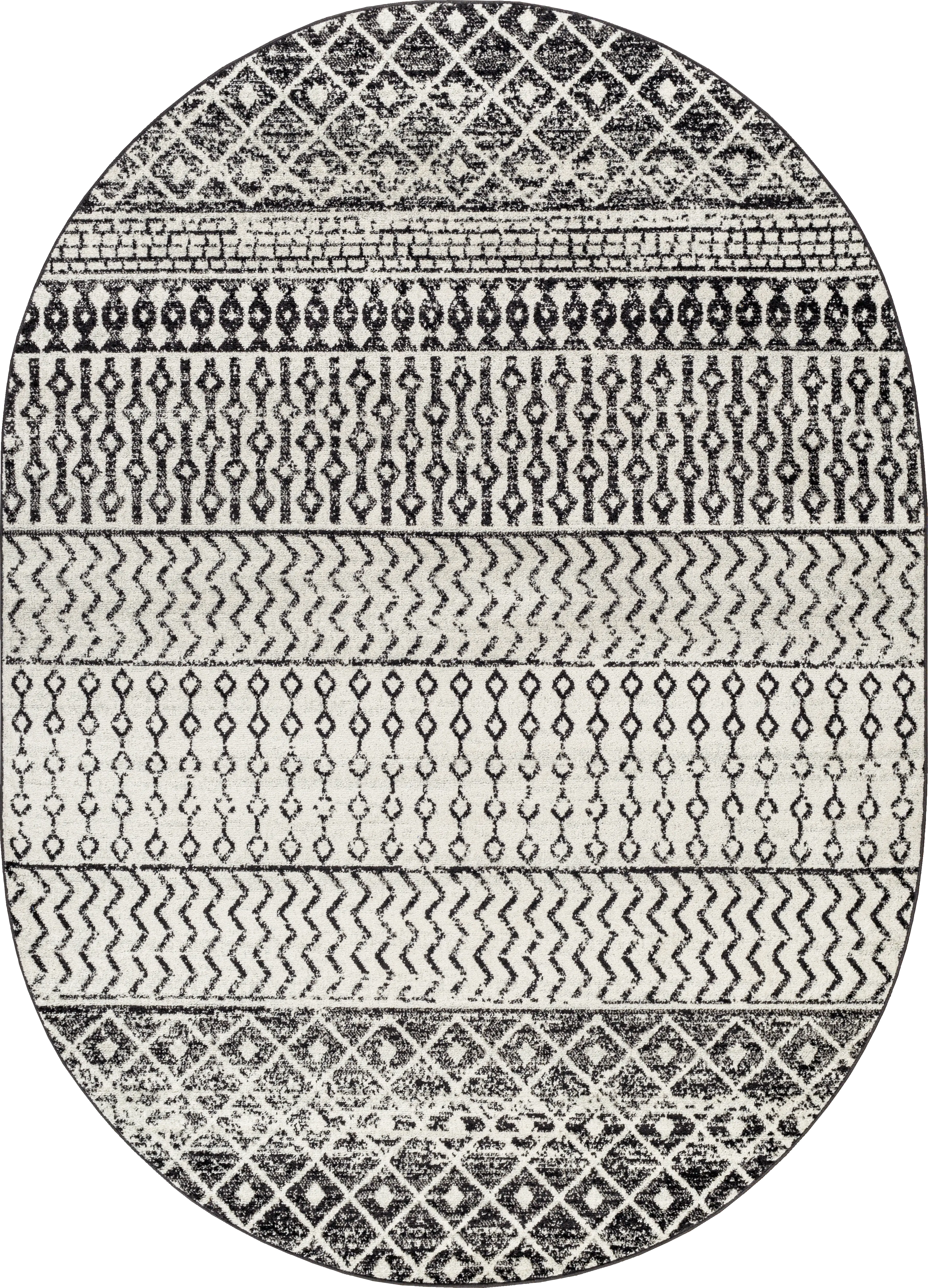 Chelsina I Gray 5' x 8' Oval Rug - Thumbnail - Image 1