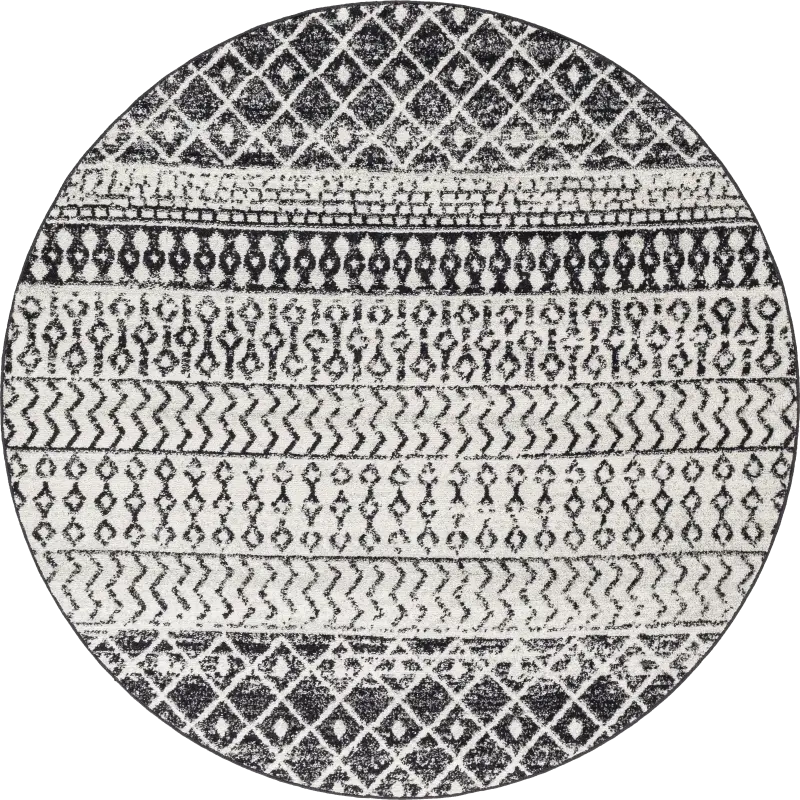 Chelsina I Gray 6' Round Rug