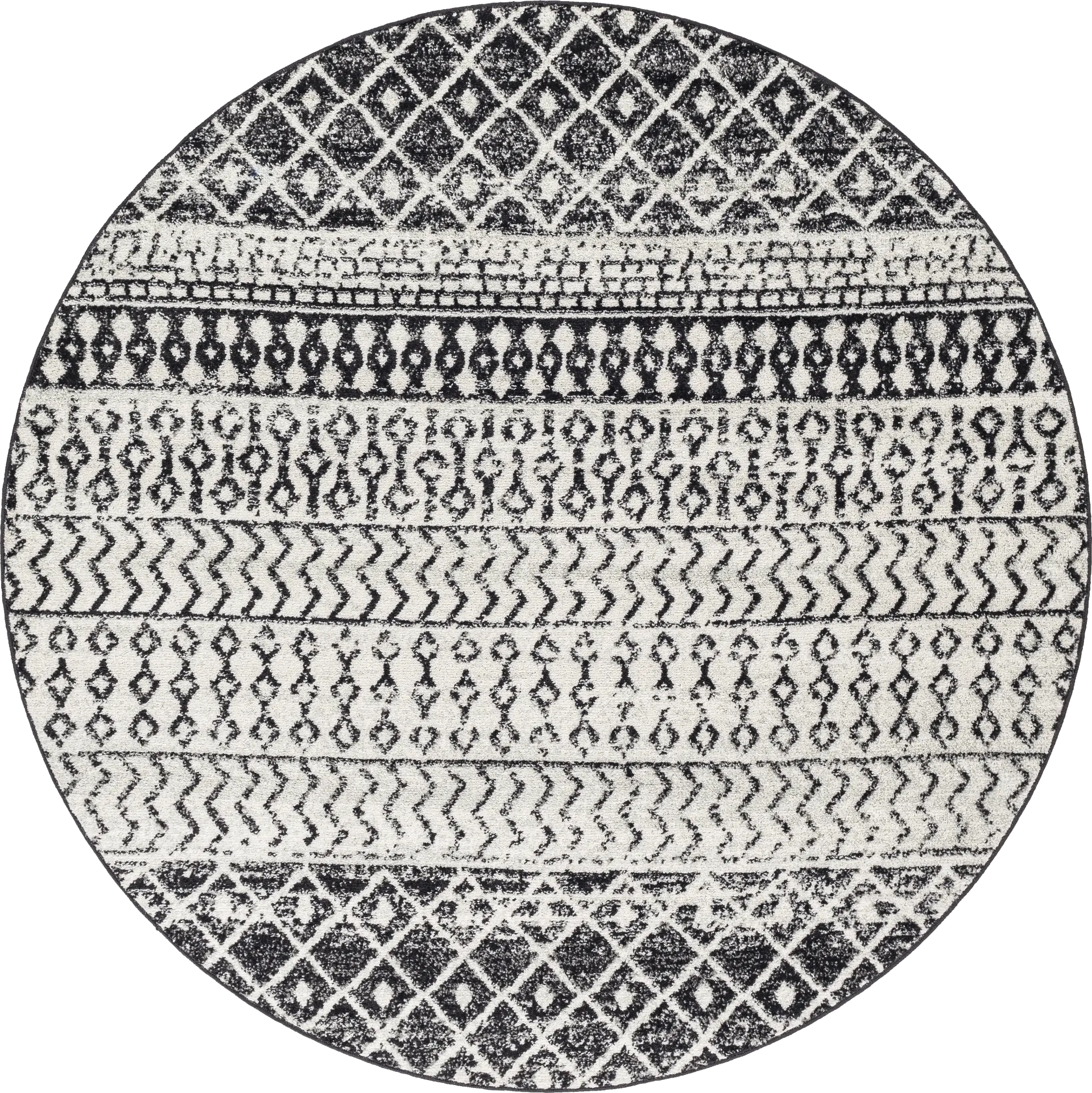 Chelsina I Gray 6' Round Rug