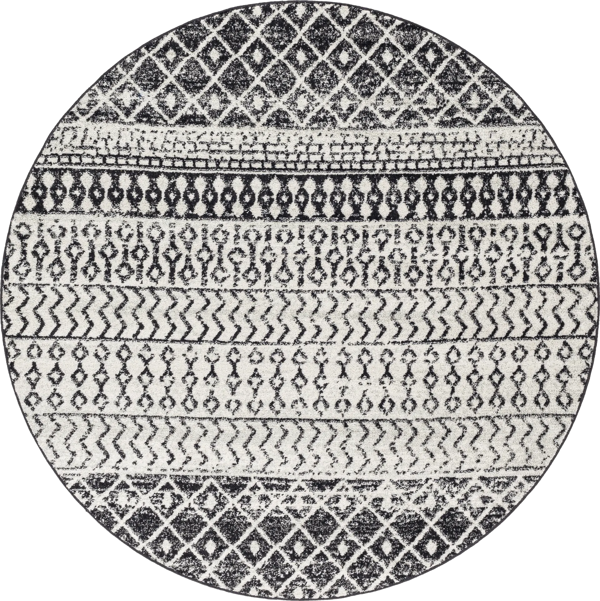 Chelsina I Gray 6' Round Rug - Image 1