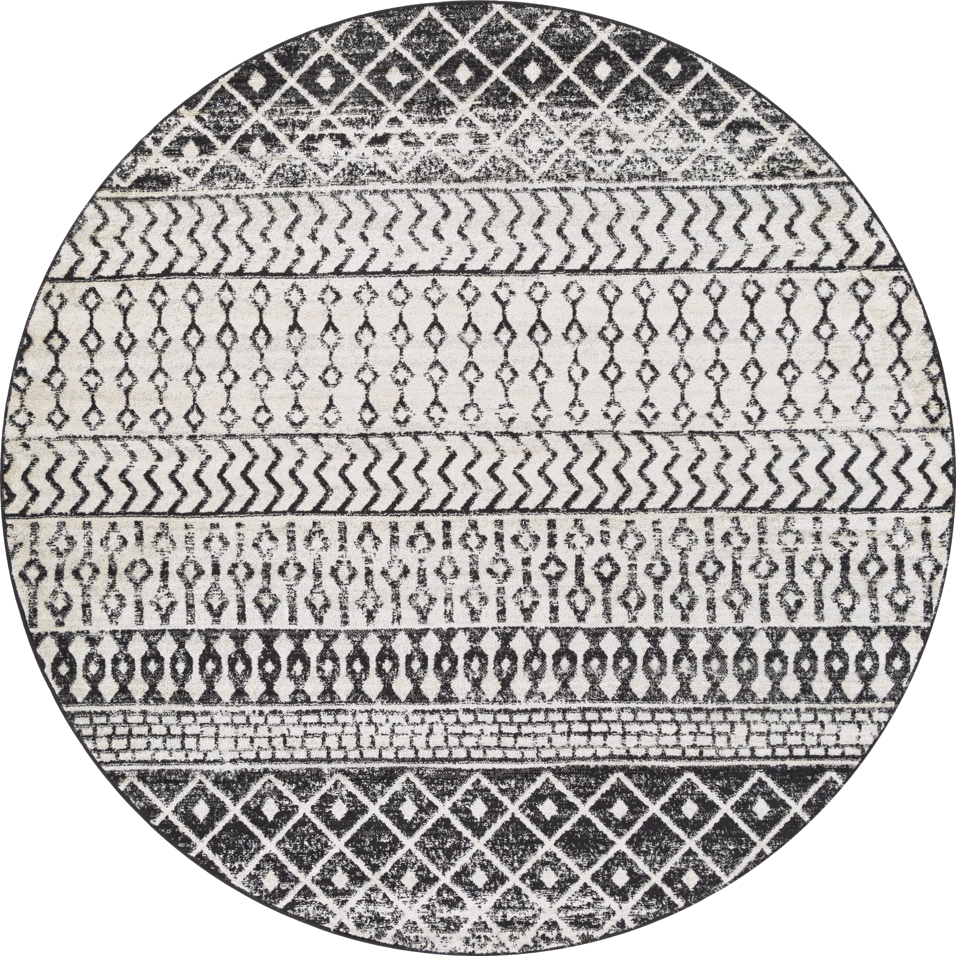 Chelsina I Gray 7'10 Round Rug - Image 1