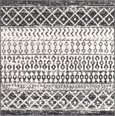 Chelsina I Gray 4' Square Rug