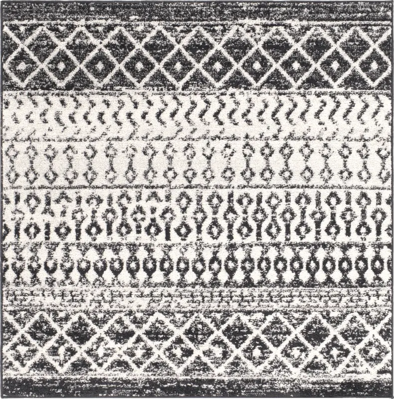 Chelsina I Gray 4' Square Rug
