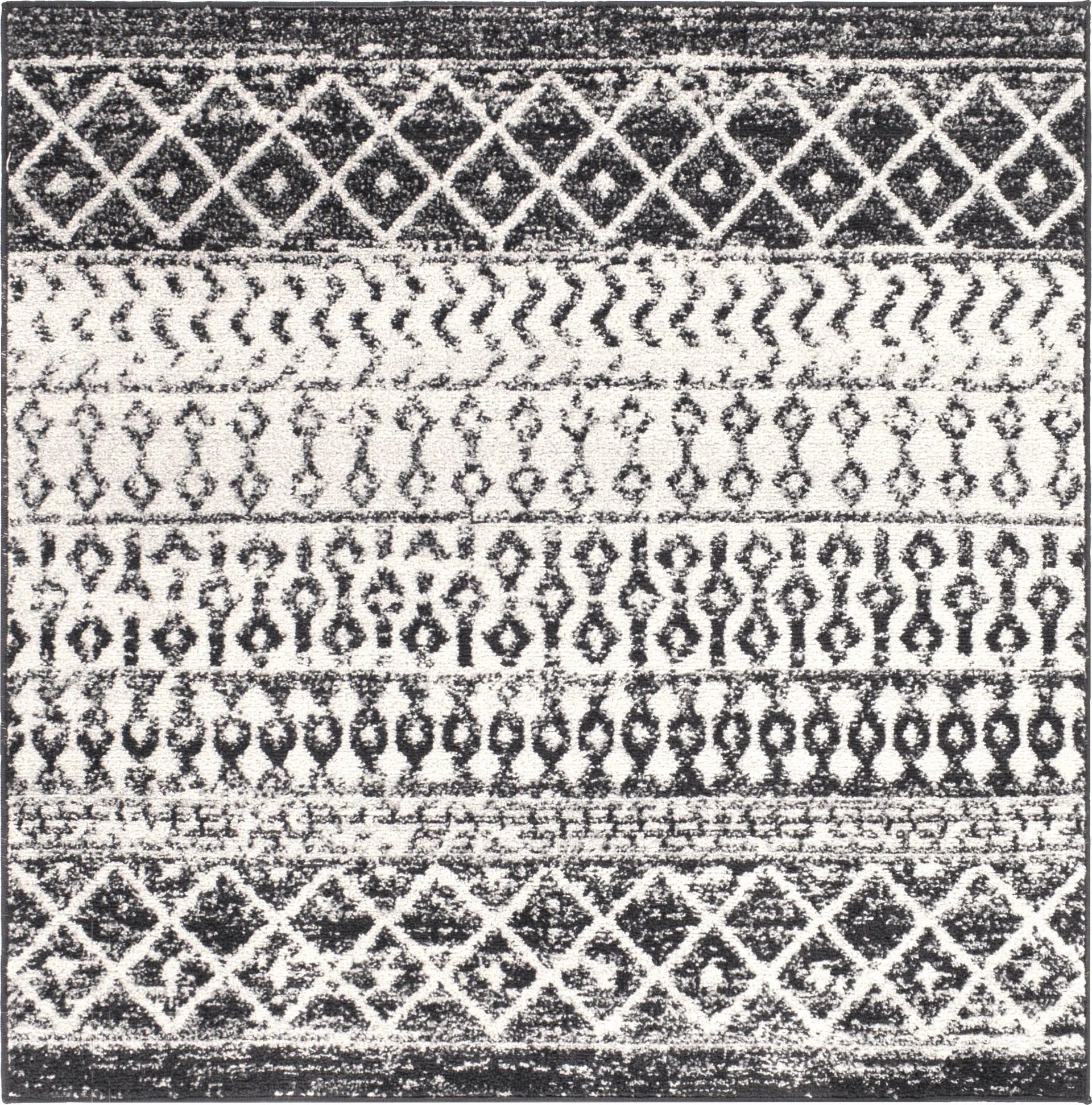 Chelsina I Gray 4' Square Rug - Image 1
