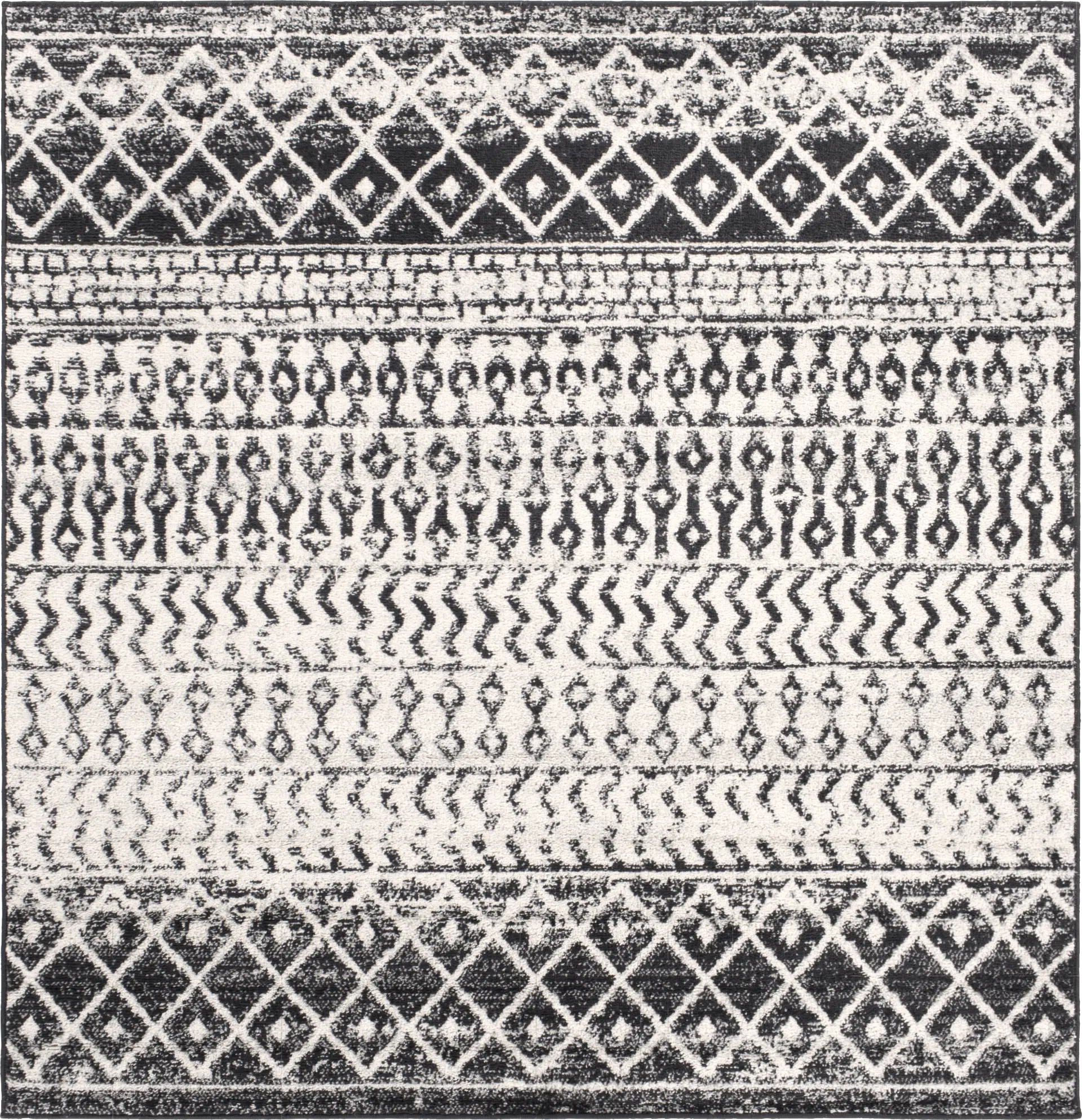 Chelsina I Gray 5' Square Rug