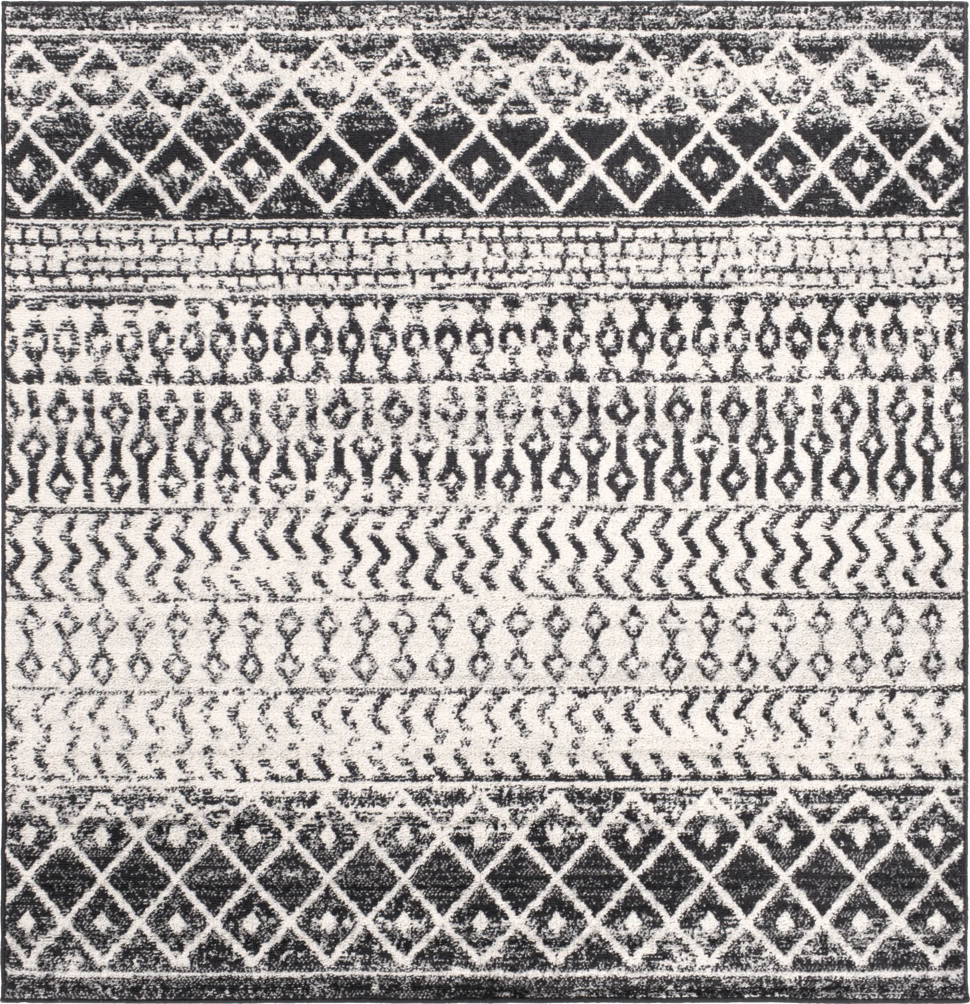 Chelsina I Gray 5' Square Rug - Image 1