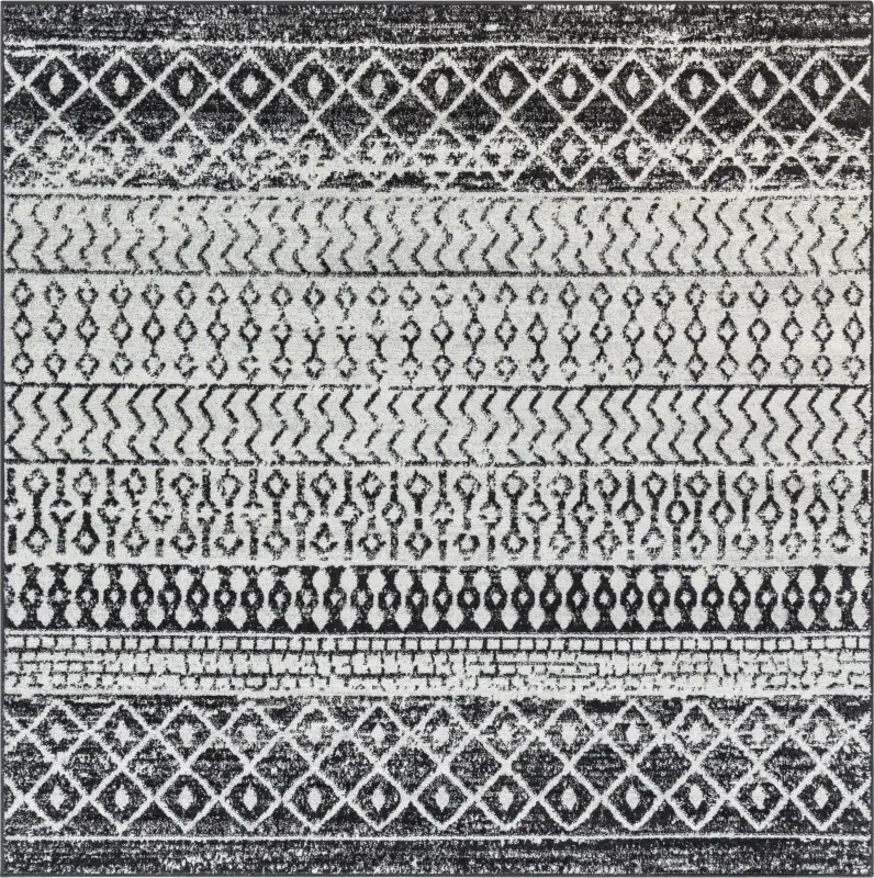 Chelsina I Gray 6' Square Rug