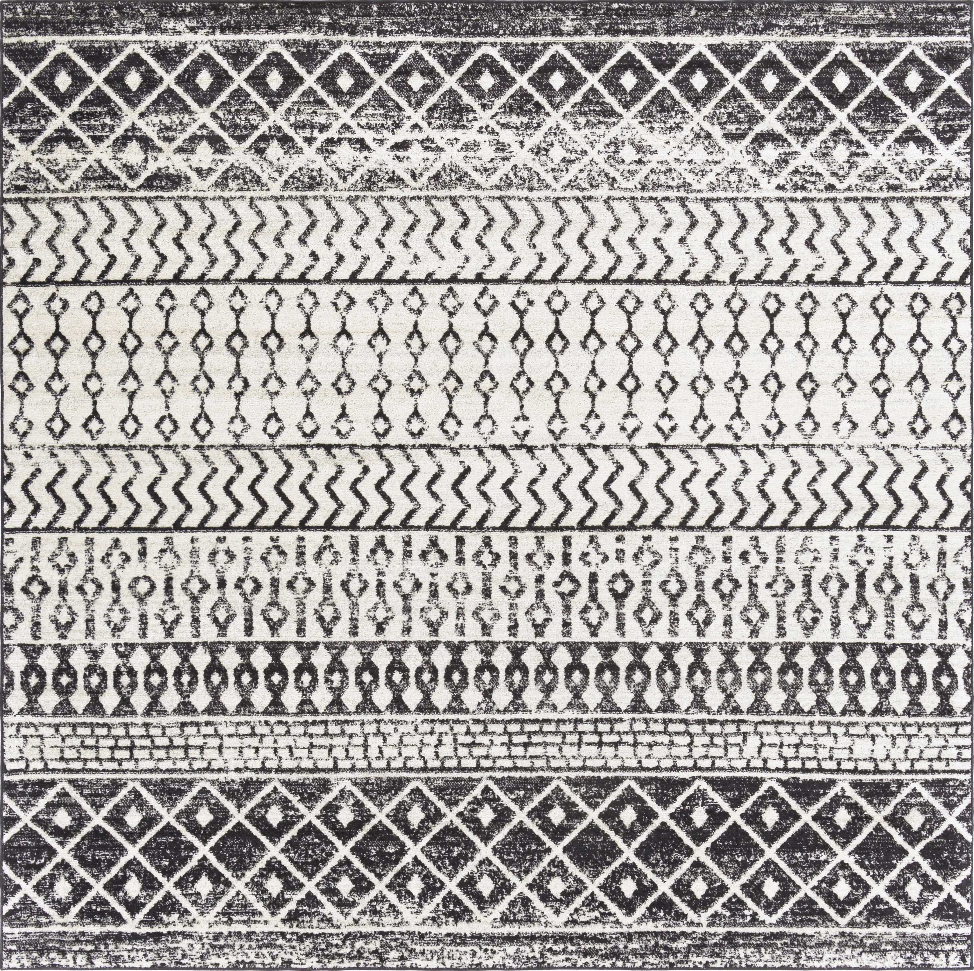 Chelsina I Gray 7'10 Square Rug - Thumbnail - Image 1