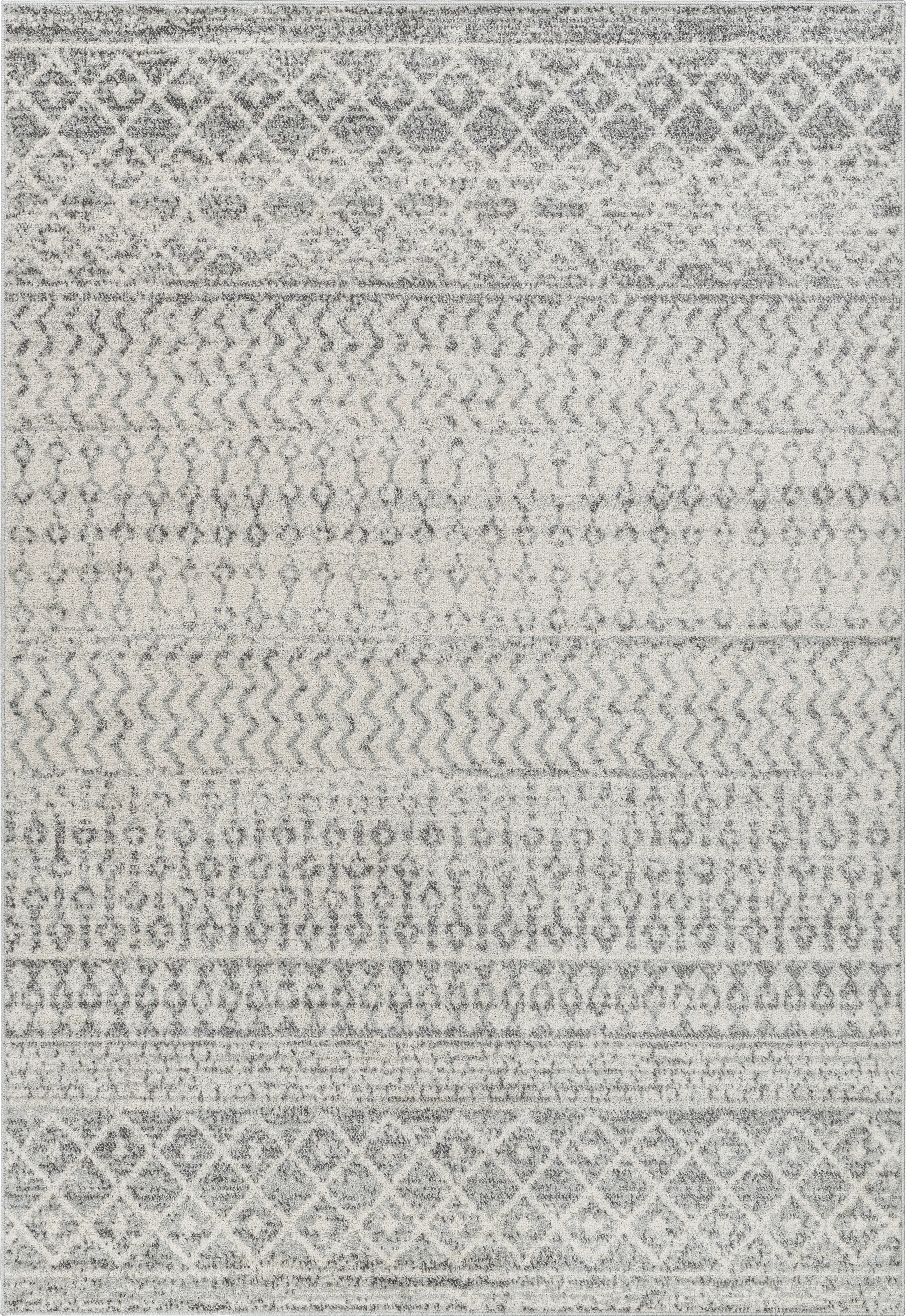 Chelsina I Light Gray 6'7 x 9' Rug - Thumbnail - Image 1