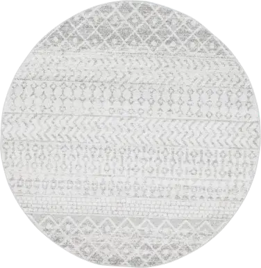 Chelsina I Light Gray 6' Round Rug