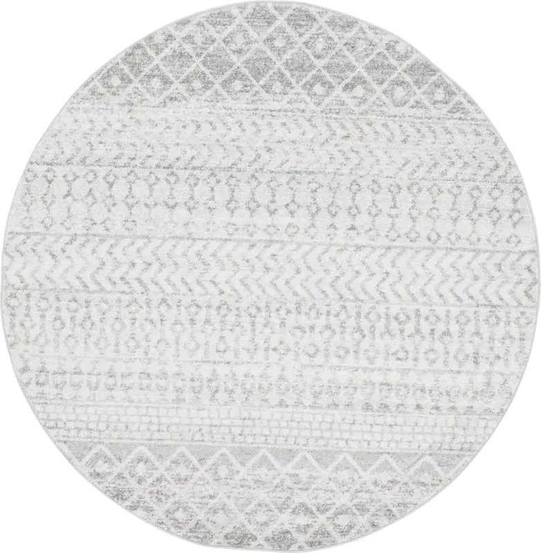 Chelsina I Light Gray 6' Round Rug