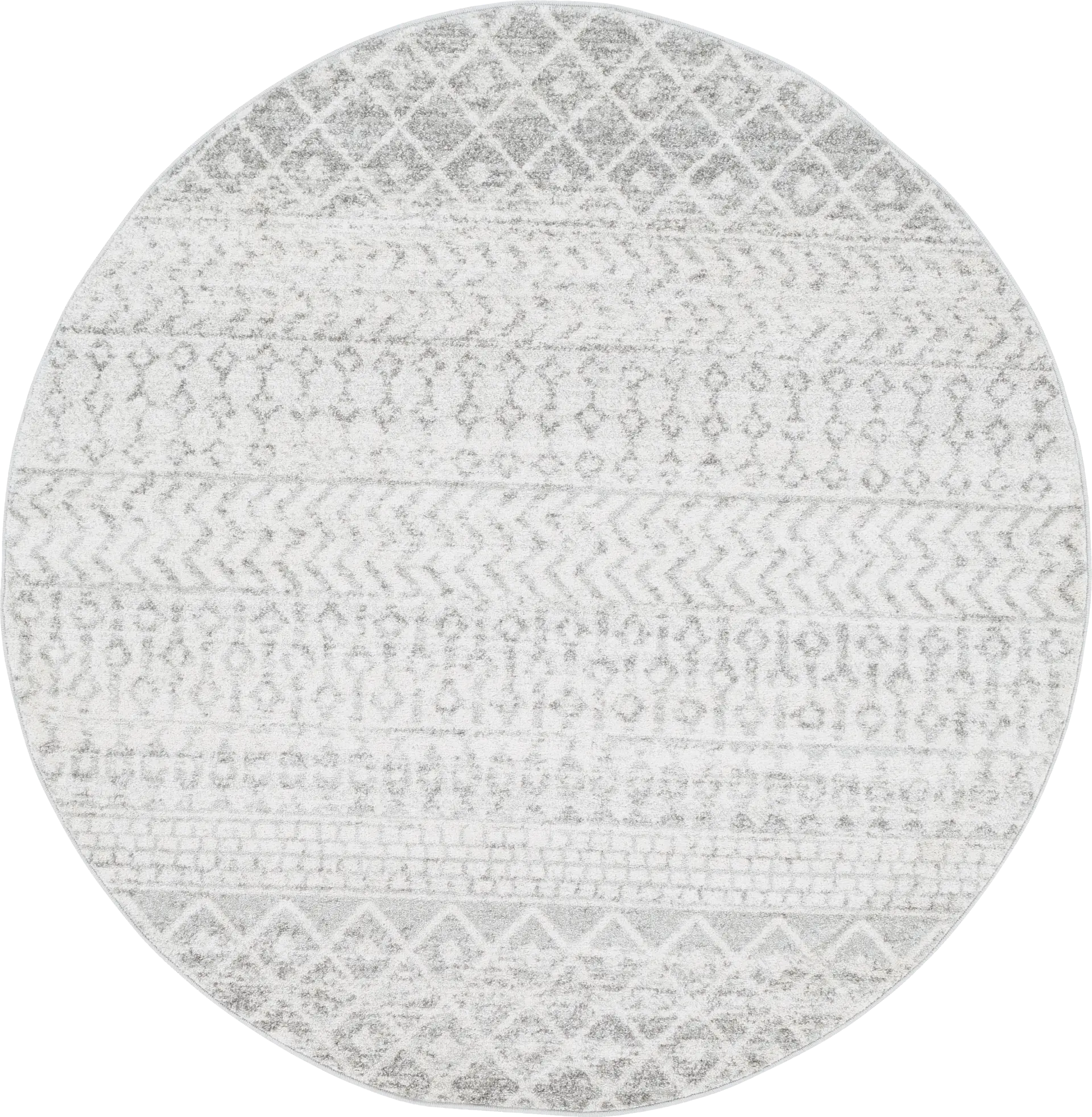 Chelsina I Light Gray 6' Round Rug