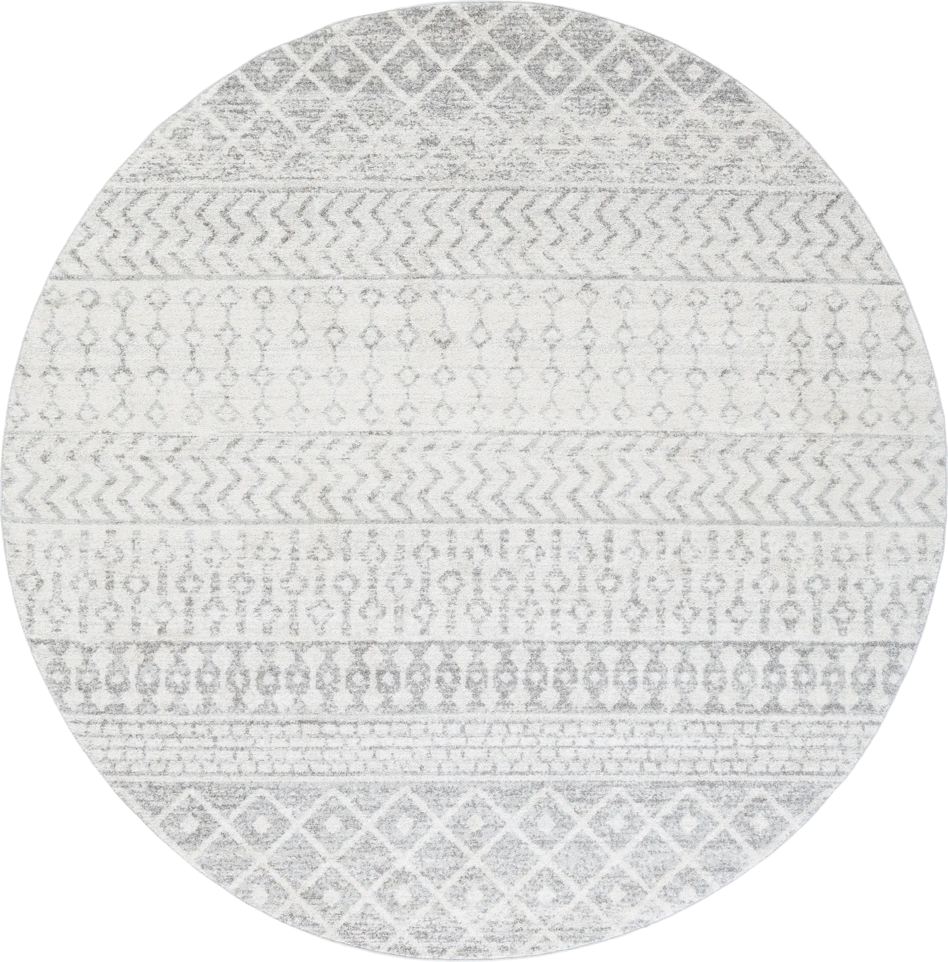 Chelsina I Light Gray 7'10 Round Rug