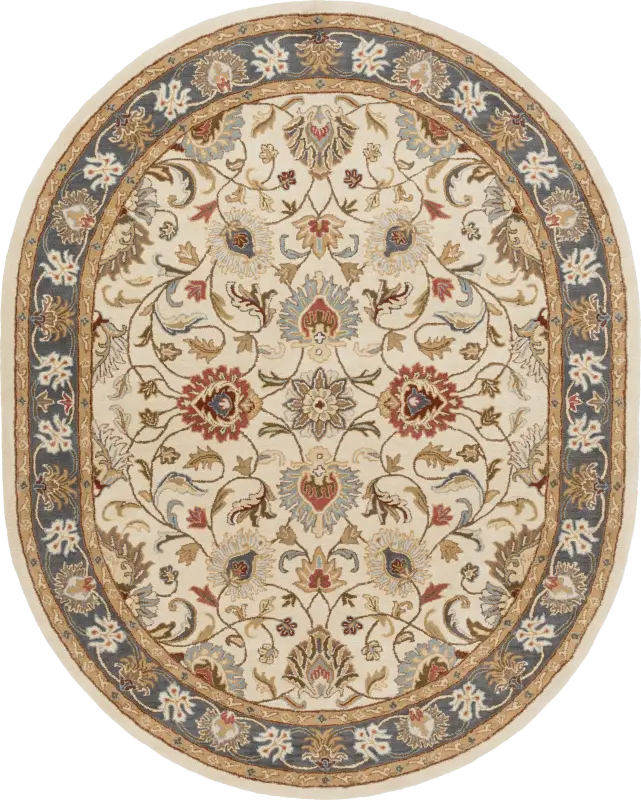 Belinera Beige 8' x 10' Oval Rug