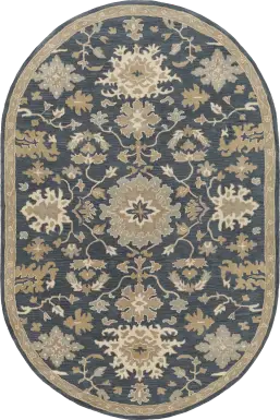 Belinera IV Navy 6' x 9' Oval Rug