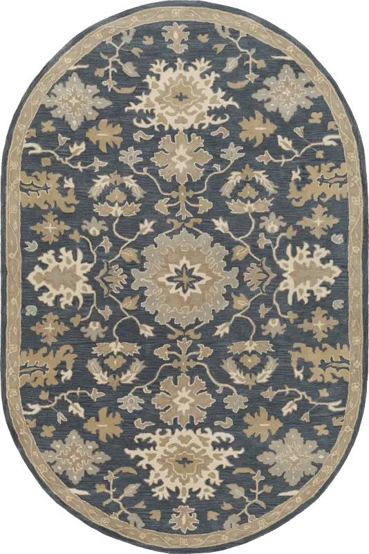 Belinera IV Navy 6' x 9' Oval Rug