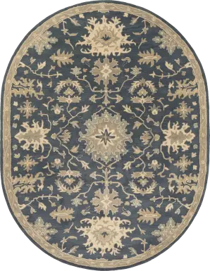 Belinera IV Navy 8' x 10' Oval Rug