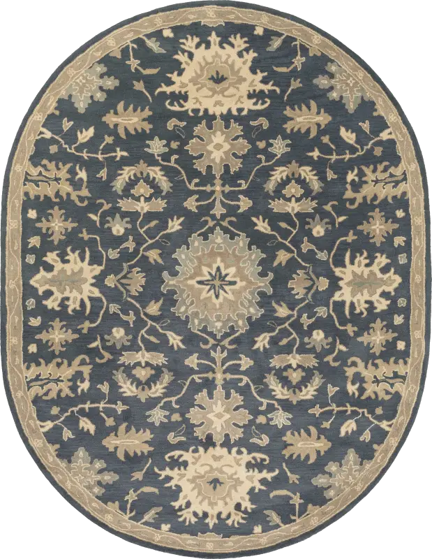 Belinera IV Navy 8' x 10' Oval Rug