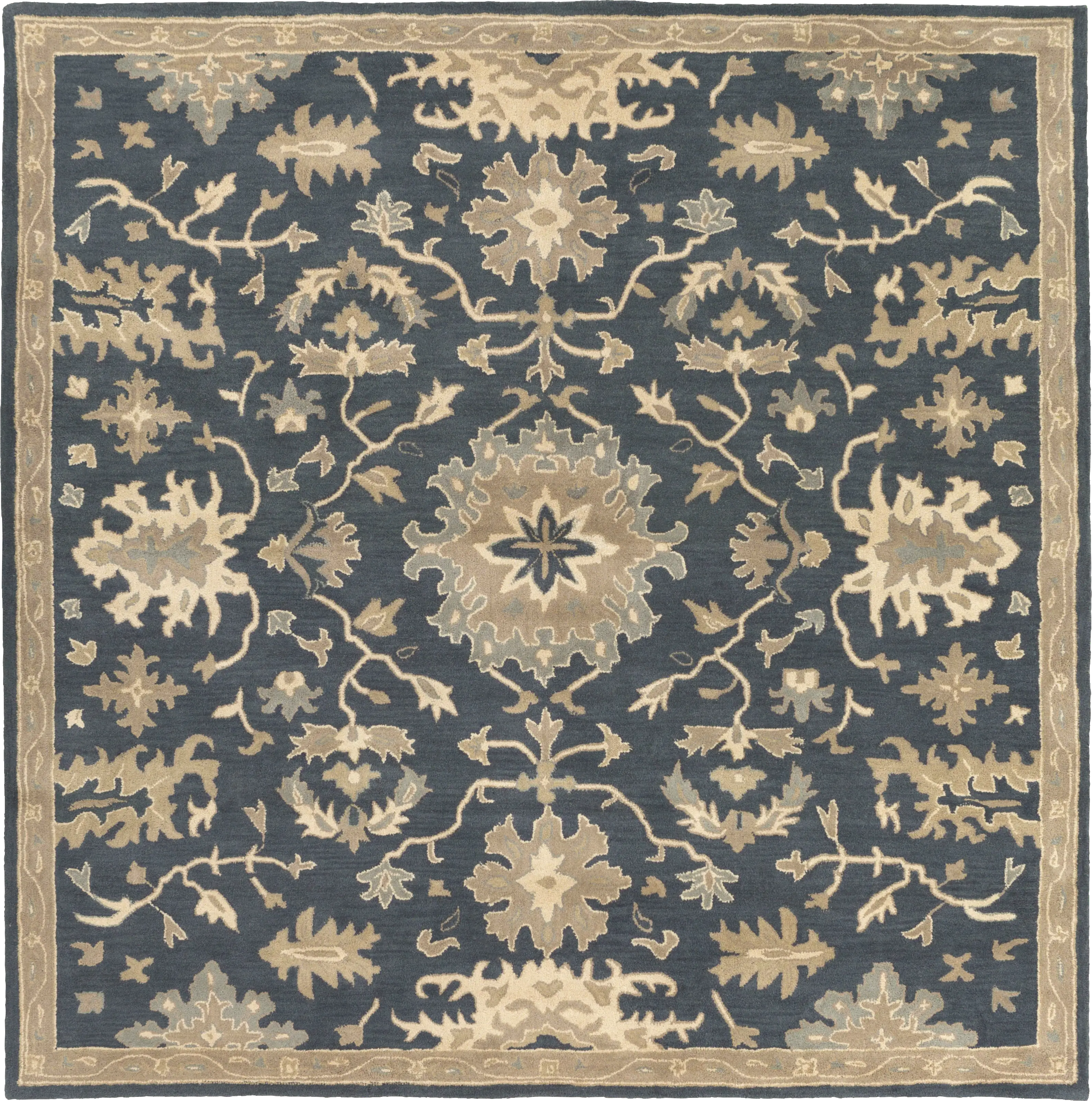 Belinera IV Navy 4' Square Rug - Thumbnail - Image 1