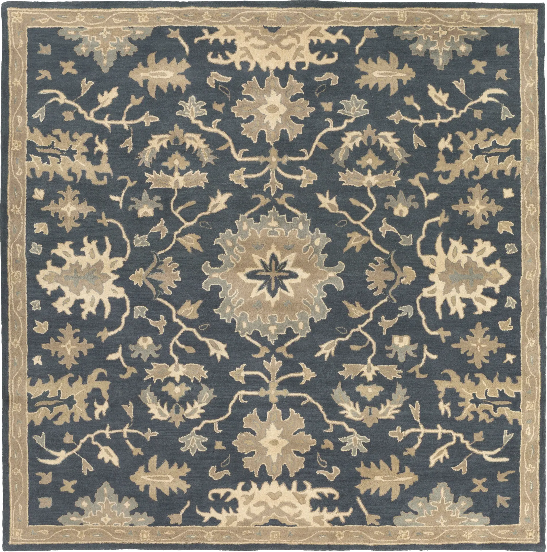 Belinera IV Navy 4' Square Rug