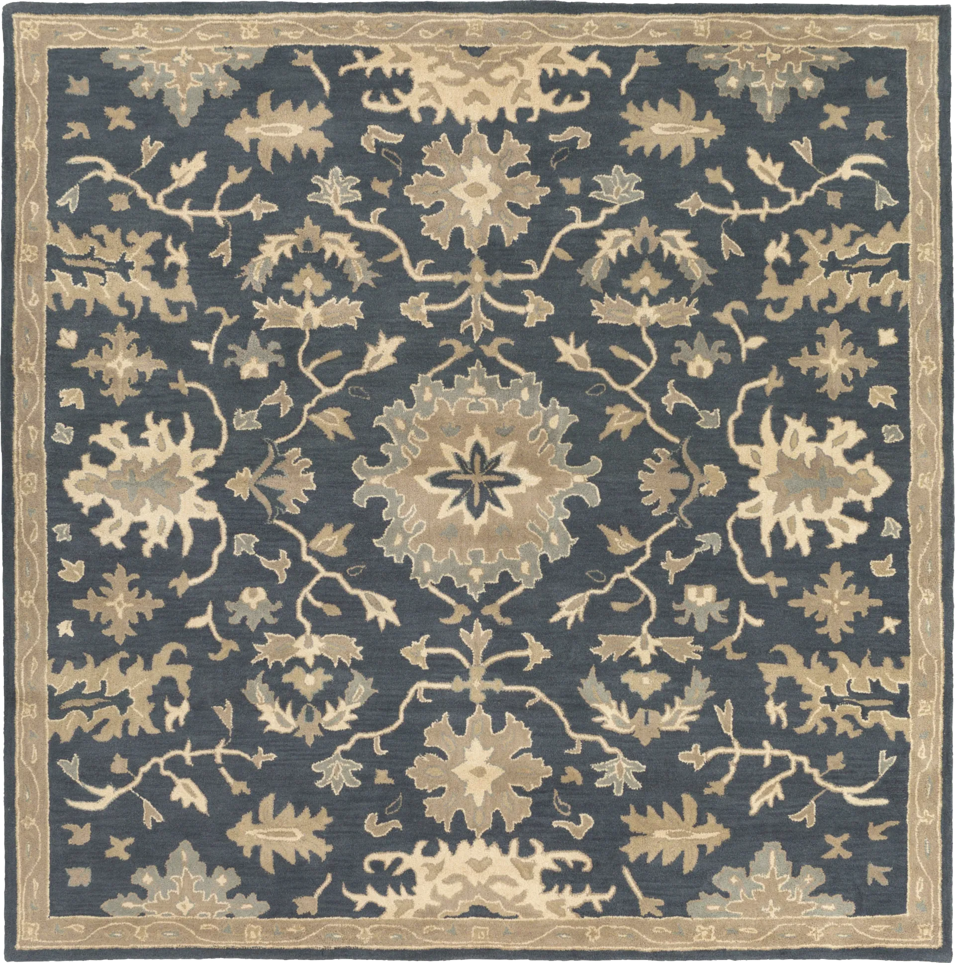 Belinera IV Navy 4' Square Rug - Image 1