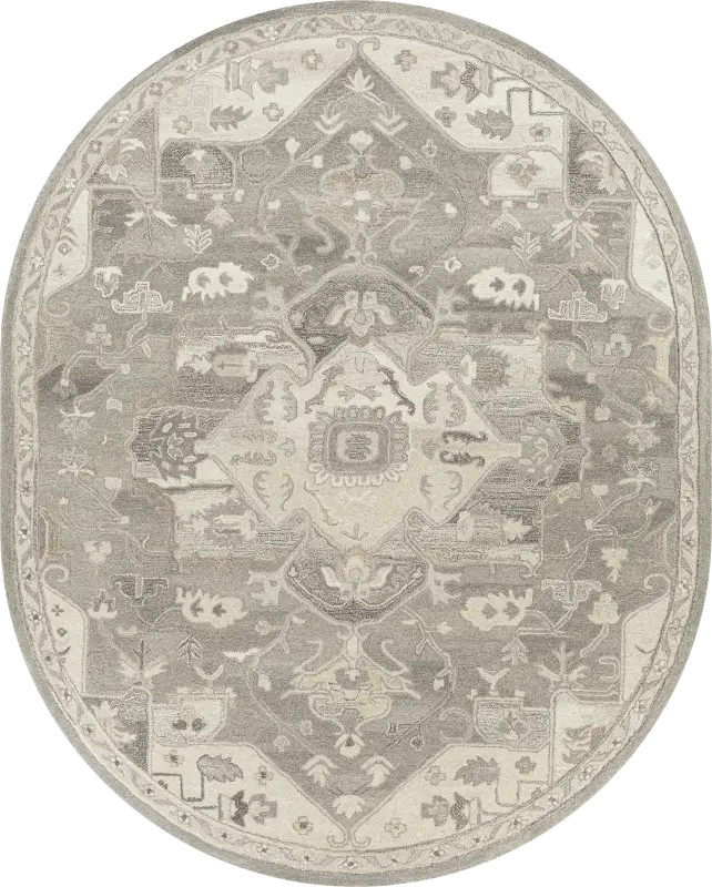 Belinera V Beige 8' x 10' Oval Rug