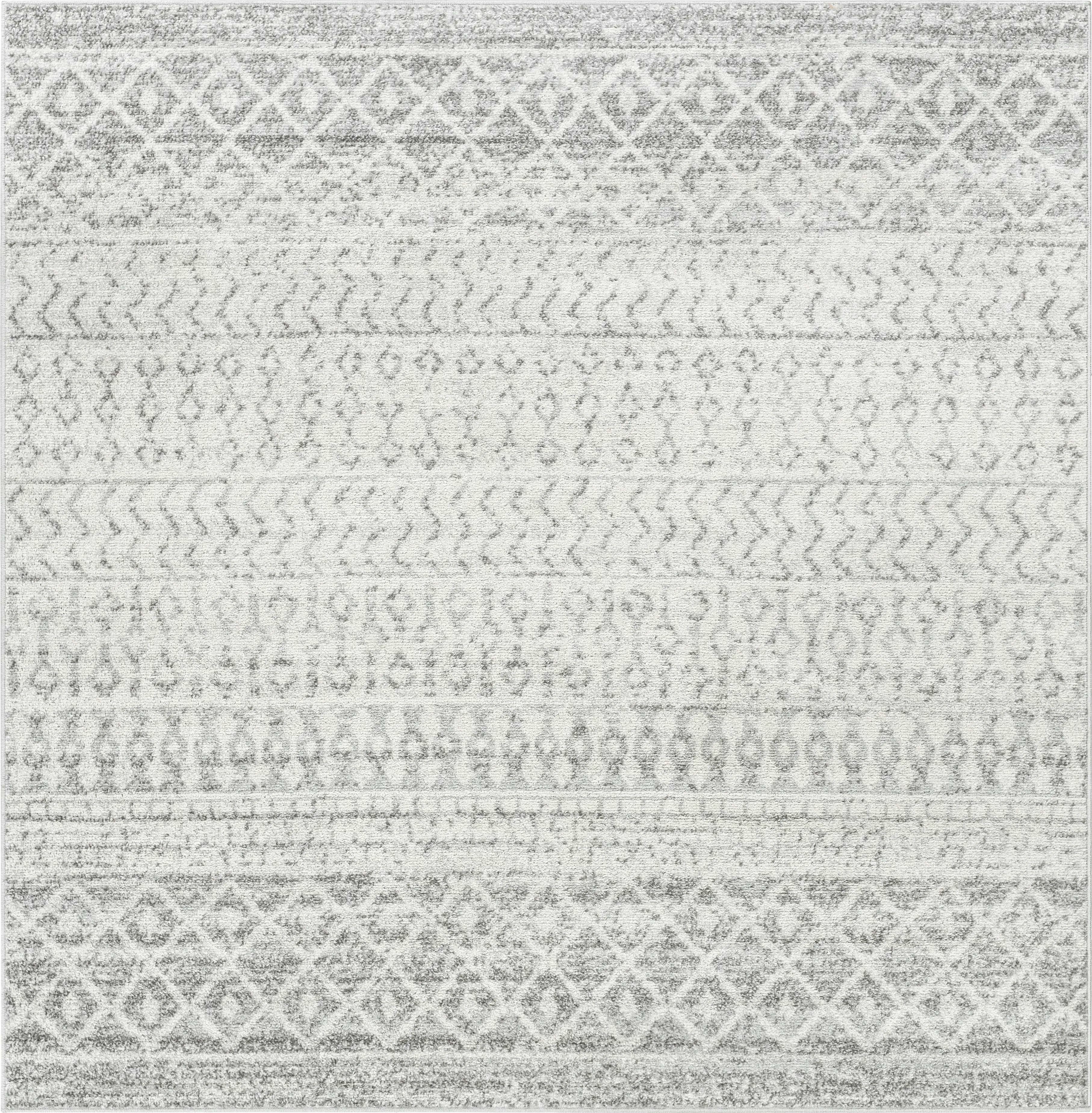 Chelsina I Light Gray 6' Square Rug