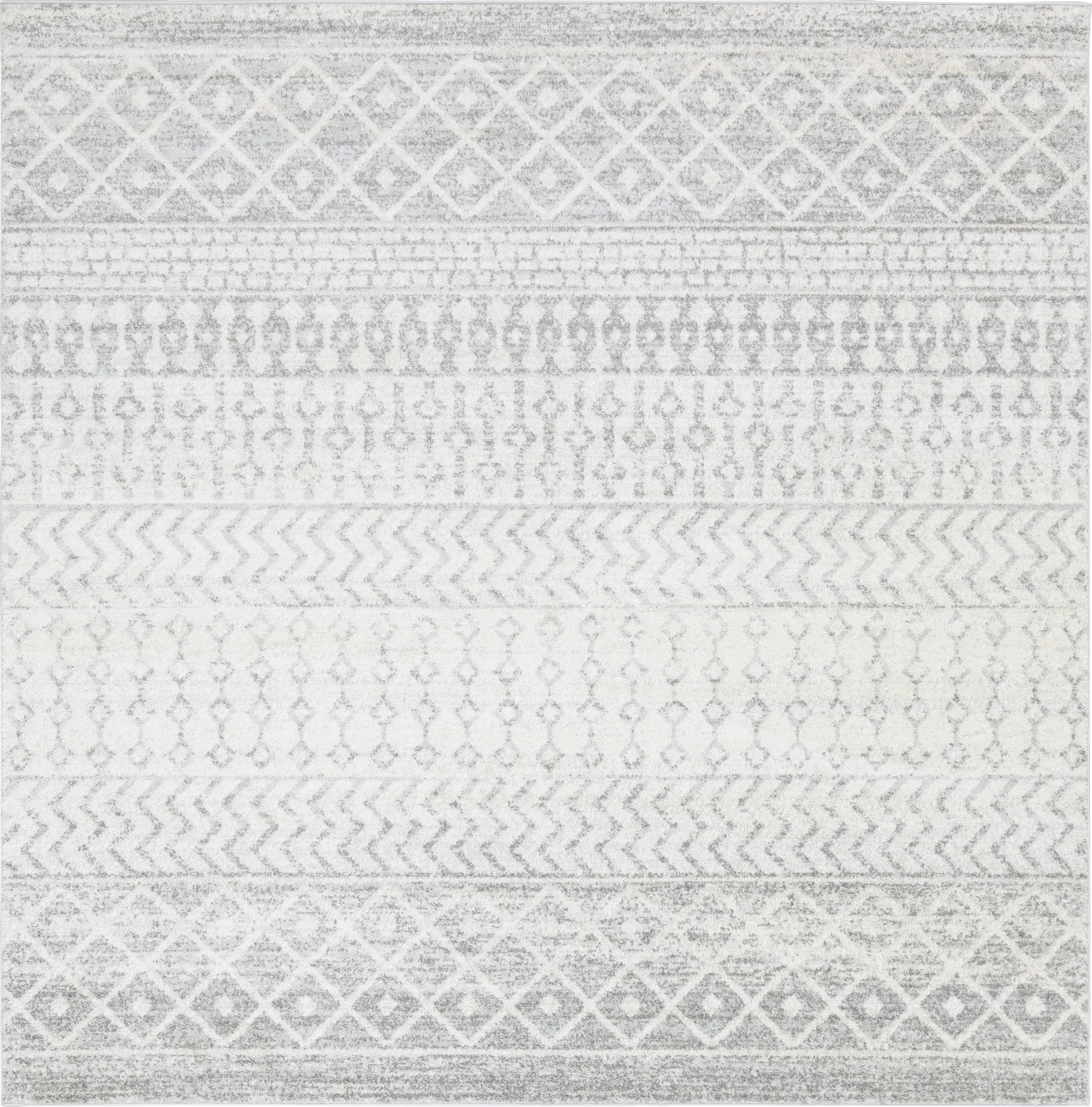 Chelsina I Light Gray 7'10 Square Rug - Thumbnail - Image 1