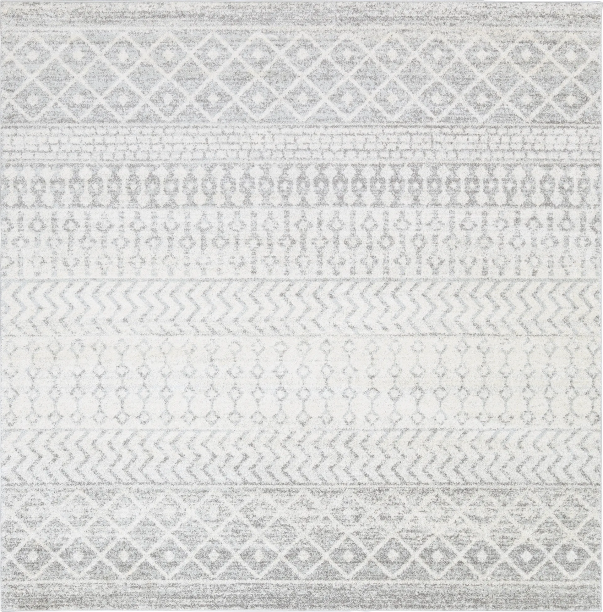 Chelsina I Light Gray 7'10 Square Rug - Image 1