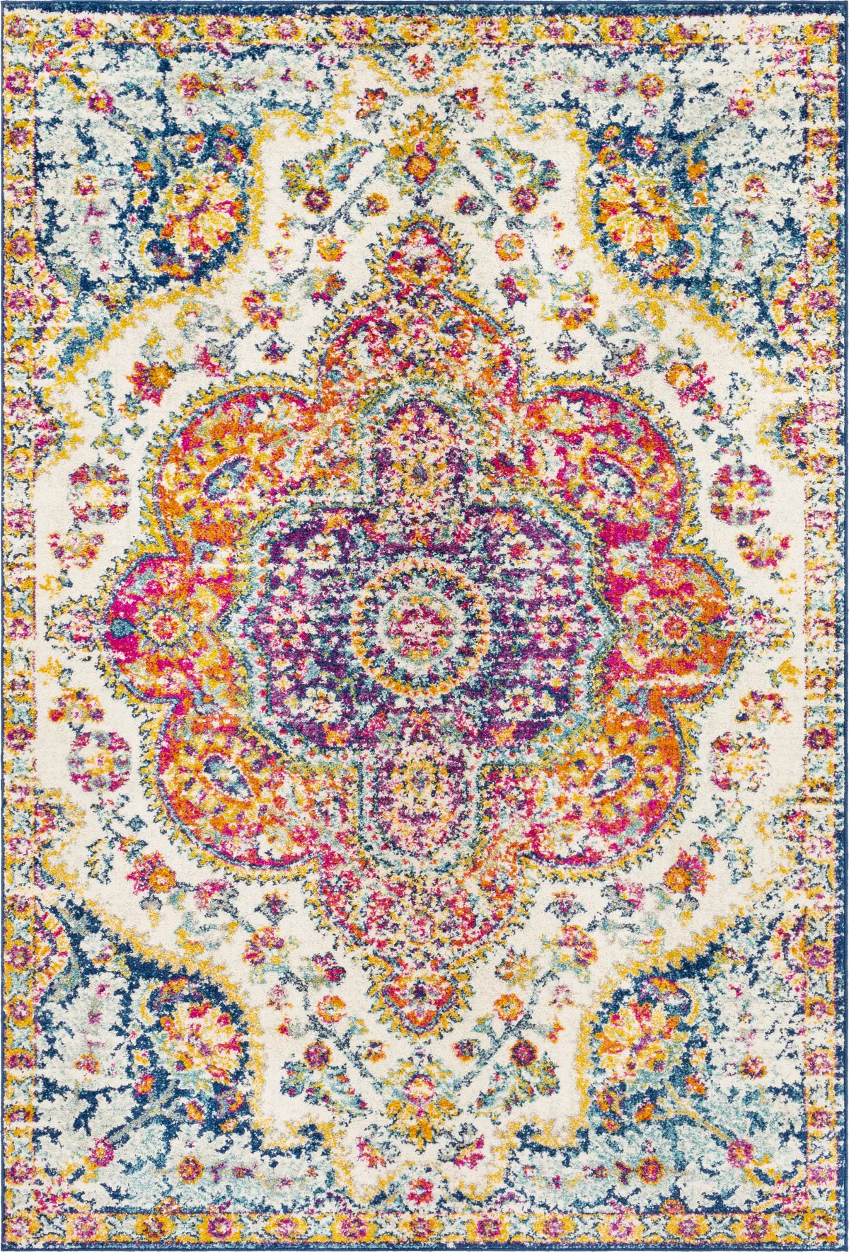 Chelsina II Blue,Multi Rug | Rooms to Go