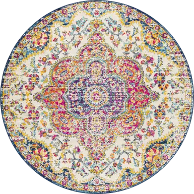 Chelsina II Multi 7'10 Round Rug
