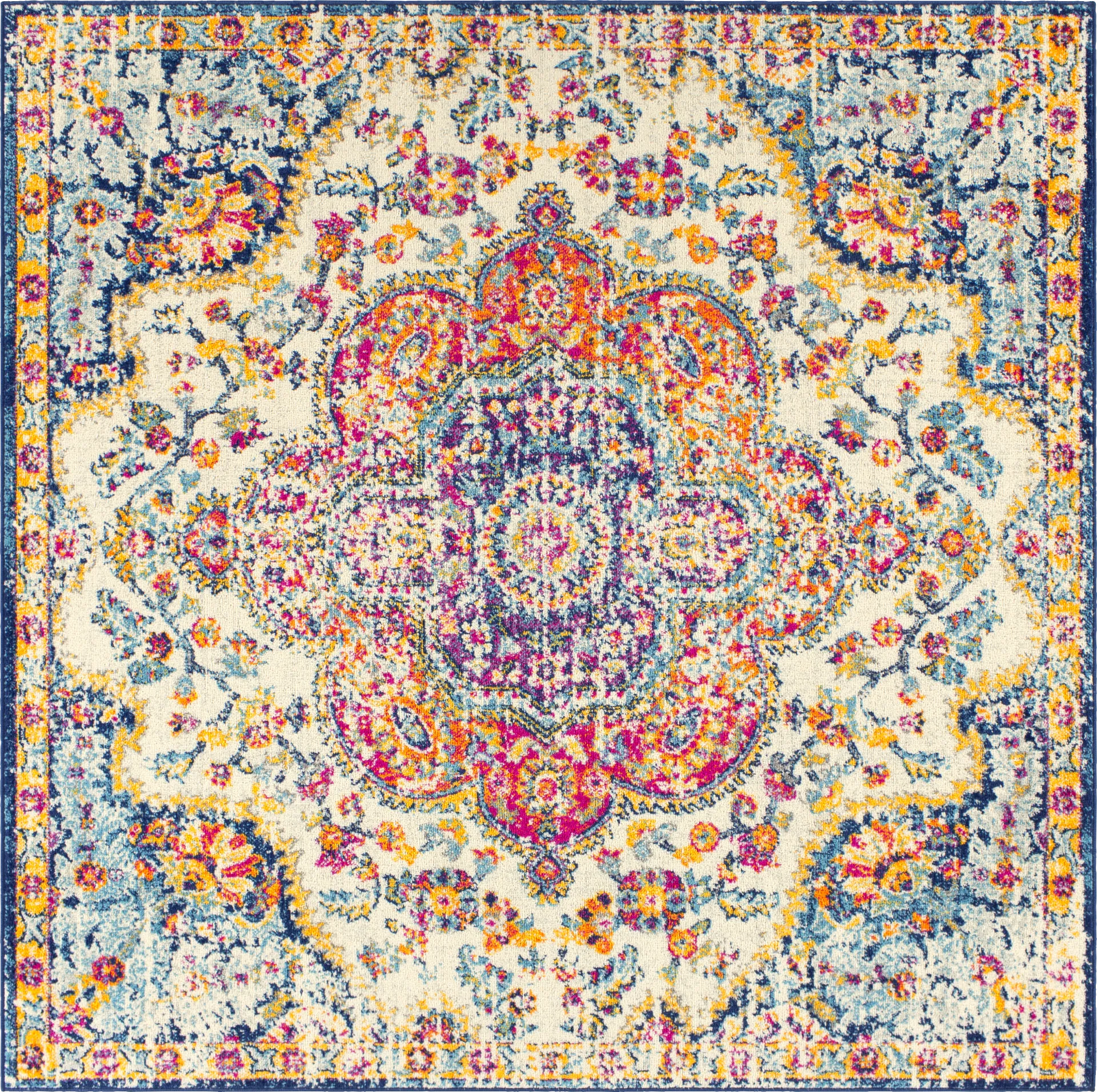 Chelsina II Multi 6'7 Square Rug - Image 1
