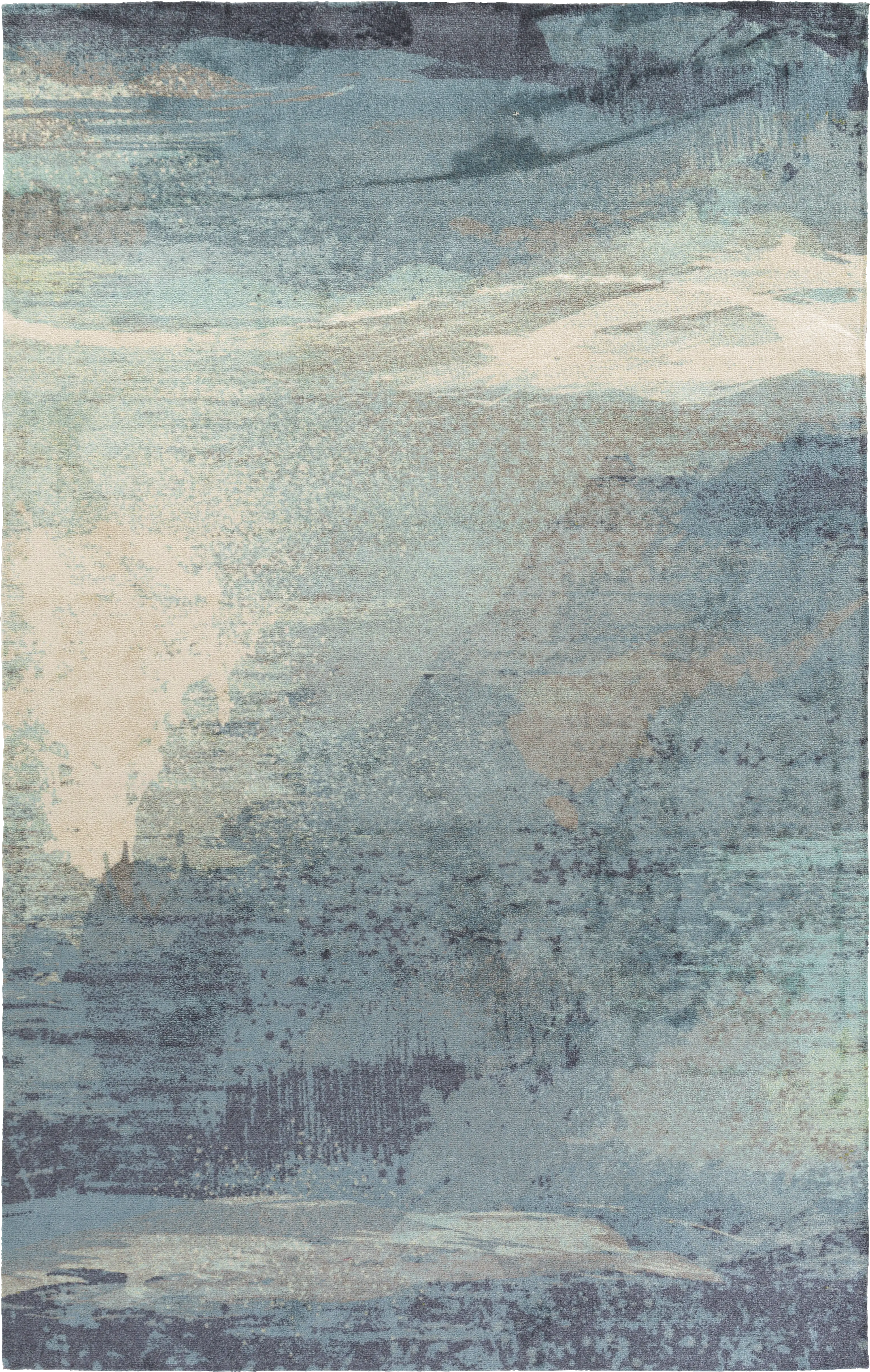 Florines Blue 6'7 x 9' Rug - Thumbnail - Image 1