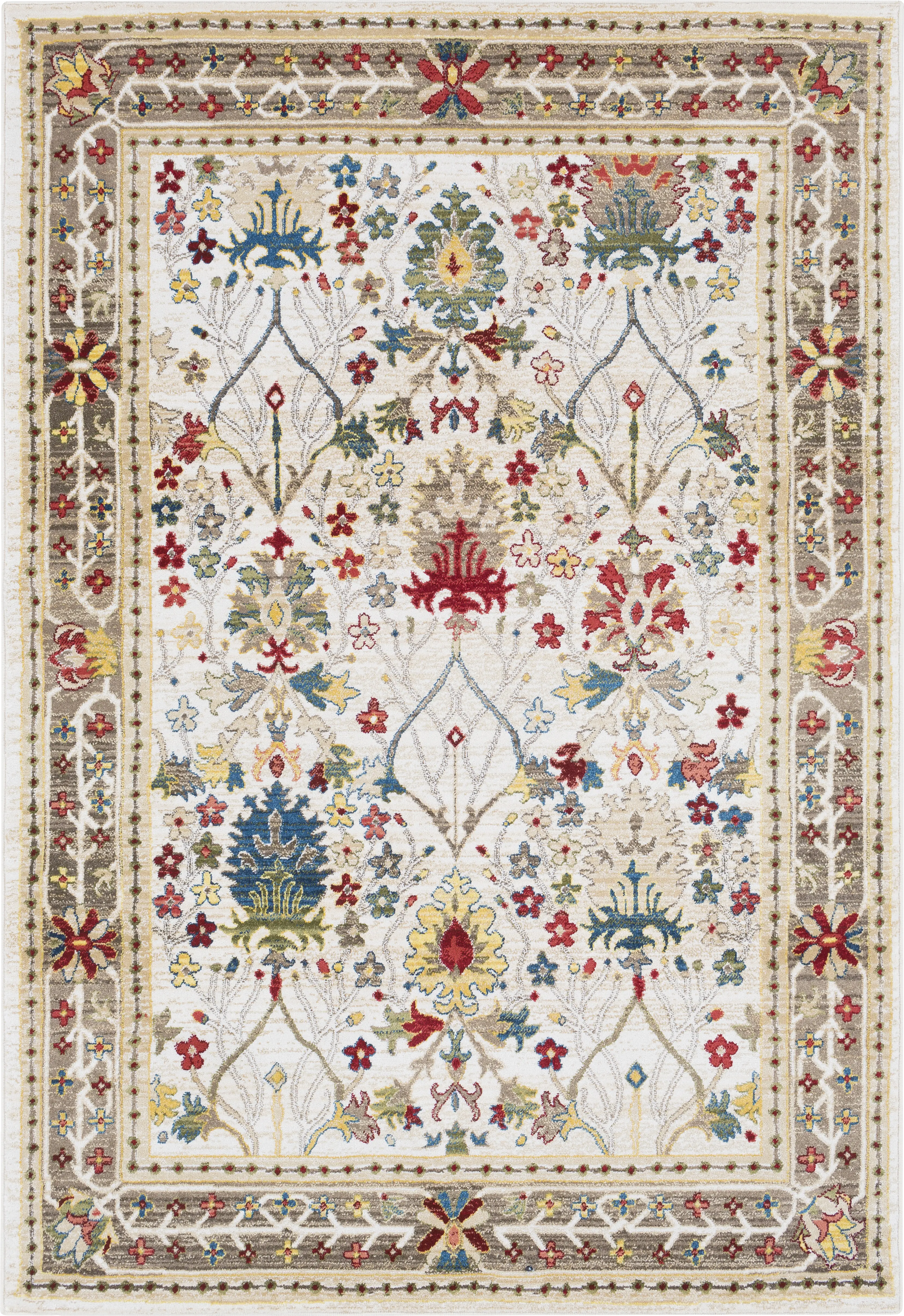 Estelann Cream 2'7 x 4'11 Runner Rug - Thumbnail - Image 1
