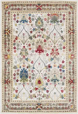 Estelann Cream 2'7 x 4'11 Runner Rug