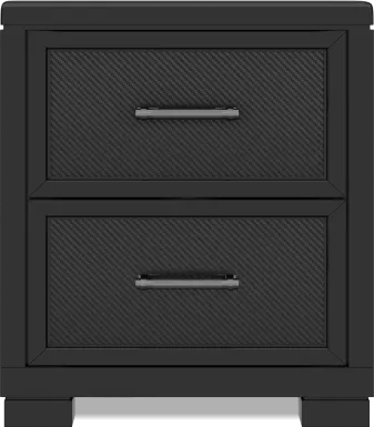 Kids Carbon Optix Black Nightstand