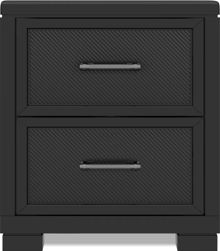 Kids Carbon Optix Black Nightstand