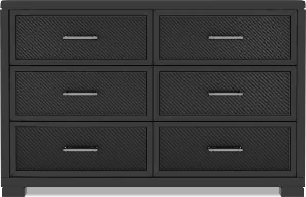 Kids Carbon Optix Black Dresser