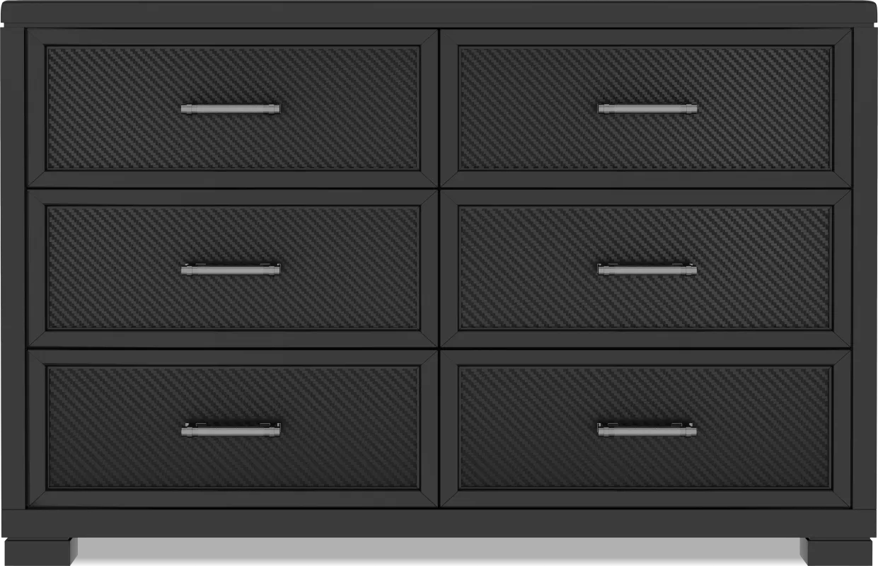 Kids Carbon Optix Black Dresser