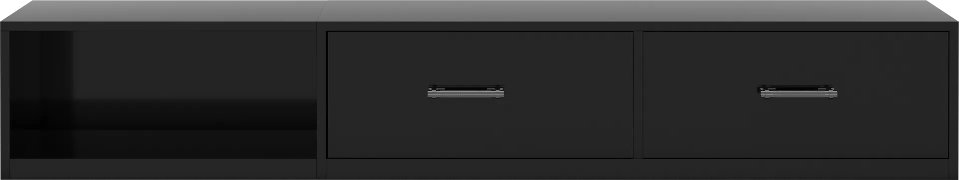 Kids Carbon Optix Black Reversible Underbed Storage Drawers - Image 1