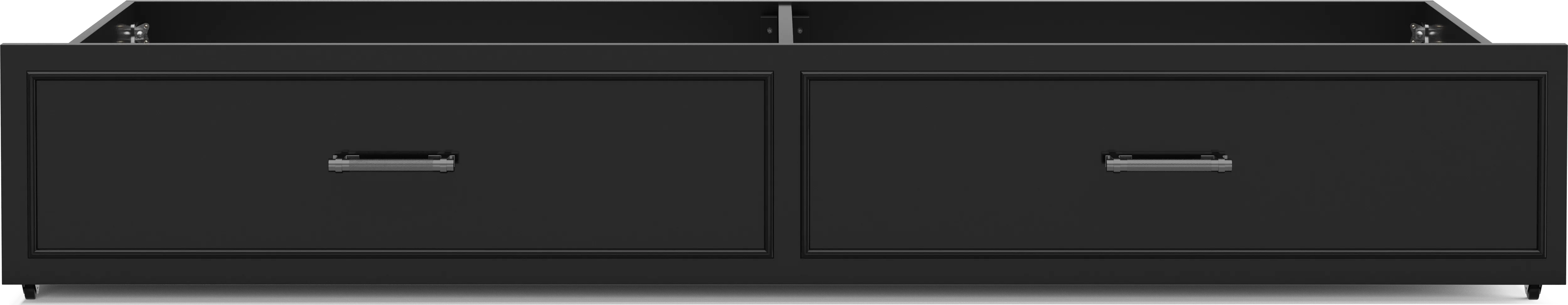 Kids Carbon Optix Black Twin Storage Trundle - Thumbnail - Image 1