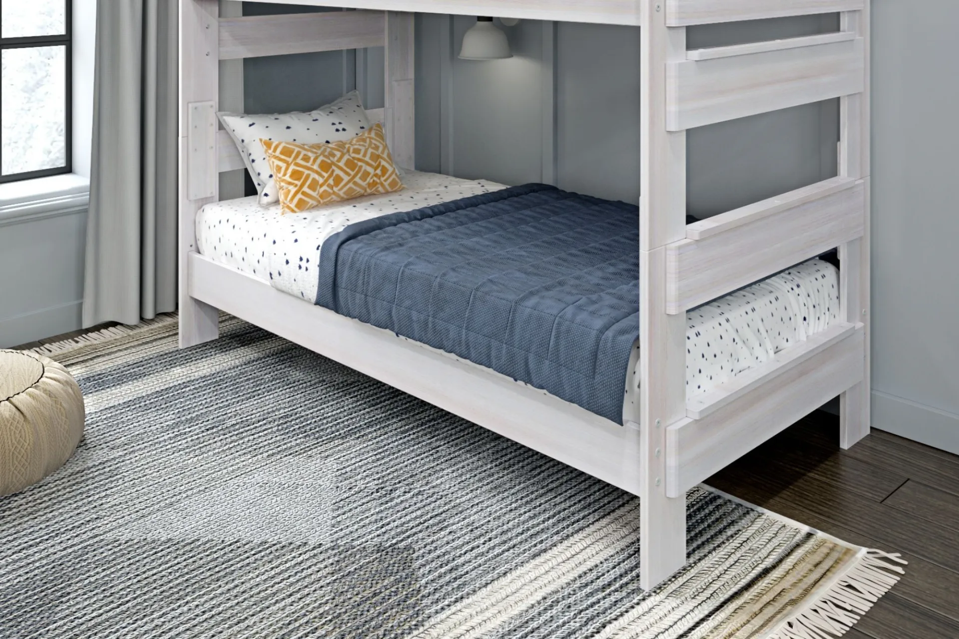 Kids Eastwick White Twin/Twin Bunk Bed - Image 2