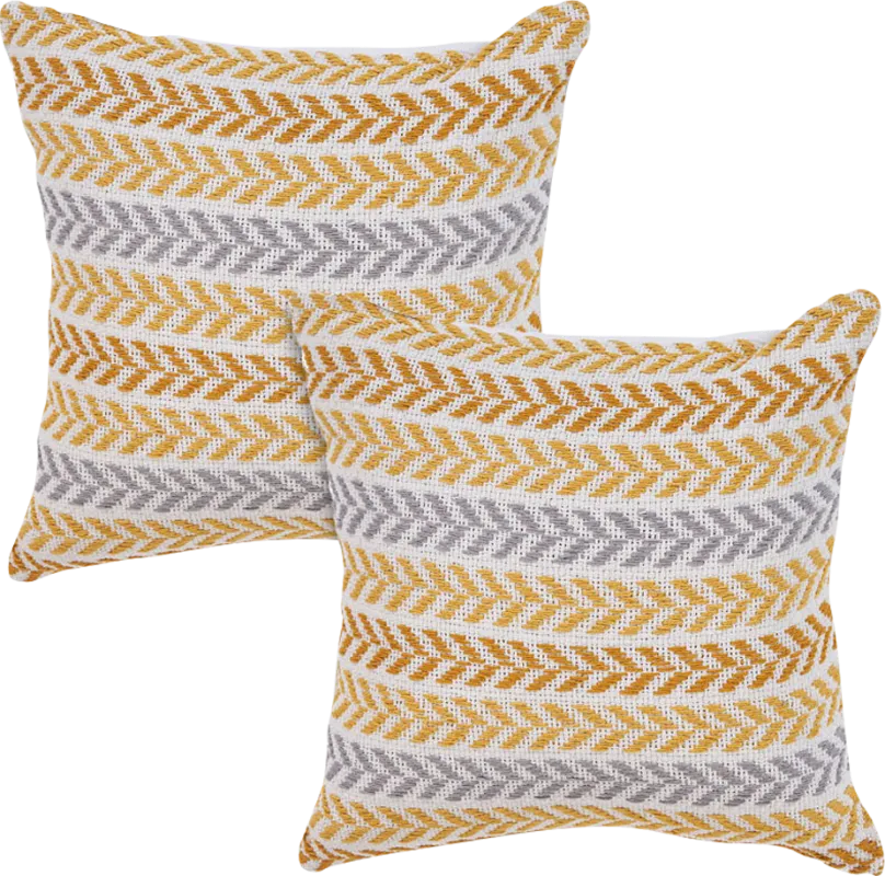 Istarie Yellow Accent Pillow Set of 2